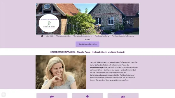 Website Screenshot: Naturheilpraxis Claudia Pepe - Heilpraktiker Claudia Pepe: Hausbesuchspraxis in Artlenburg - Date: 2023-06-20 10:41:25