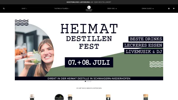 Website Screenshot: HEIMAT GbR - HEIMAT DISTILLERS - Premium Spirituosen Handcrafted in Deutschland - Date: 2023-06-20 10:41:25
