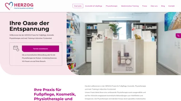 Website Screenshot: Herzog Praxis für Gesundheit und Schönheit - Physiotherapie | München | Herzog Gesundheit und Schönheit UG - Date: 2023-06-20 10:41:25