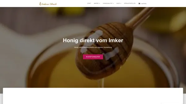 Website Screenshot: Imkerei-Uhrich - Imkerei Uhrich - Honig und Bienenprodukte - Date: 2023-06-16 10:10:38