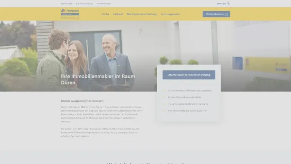 Website Screenshot: Postbank Immobilien GmbH Georg Laven - Düren - Postbank Immobilien - Der Immobilienmakler der Postbank - Date: 2023-06-20 10:41:25