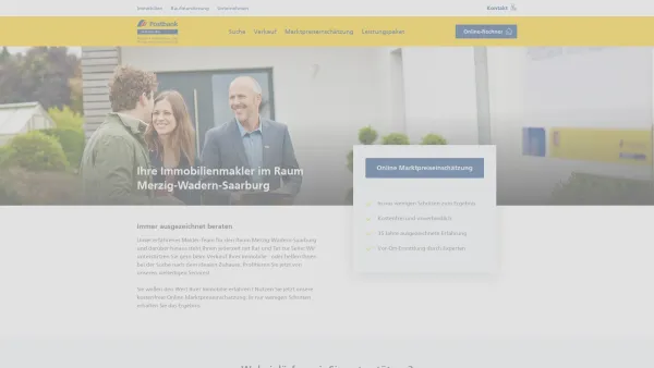 Website Screenshot: Postbank Immobilien GmbH Eva Kleine-Wolters - Merzig-Wadern-Saarburg - Postbank Immobilien - Der Immobilienmakler der Postbank - Date: 2023-06-20 10:41:25
