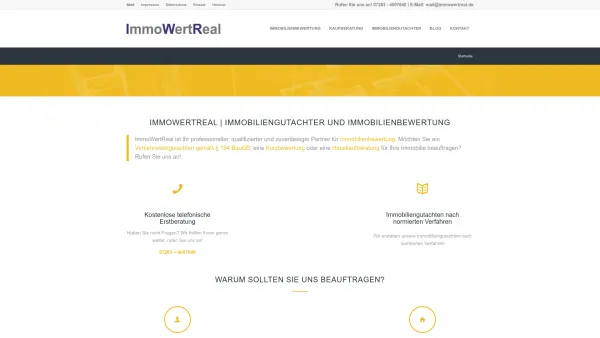 Website Screenshot: ImmoWertReal Sachverständigenbüro für Immobilienwertermittlung - ImmoWertReal.de | Ihr Partner für Immobilienbewertung - Date: 2023-06-20 10:41:25