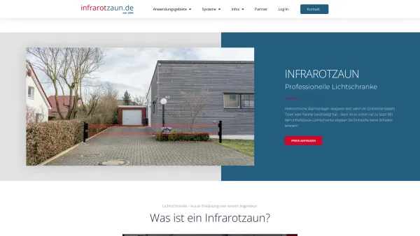 Website Screenshot: Infrarotzaun.de - Professionelle Lichtschranke | der Infrarotzaun - Date: 2023-06-20 10:41:25