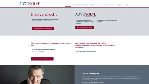 Website Screenshot: Advosolve Fachanwalt für Insolvenzrecht Rainer-Manfred Althaus - Insolvenzanwalt Heidelberg: Ihr Anwalt für Insolvenzrecht - Date: 2023-06-20 10:41:25