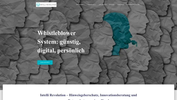 Website Screenshot: Intelli Revolution GmbH - Hinweisgebersystem Anbieter: günstig und gesetzeskonform - Date: 2023-06-20 10:41:28
