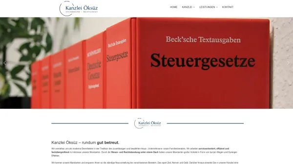 Website Screenshot: Kanzlei Öksüz Steuerberater I Rechtsanwalt - Kanzlei Öksüz – Ihr Steuer­berater und Rechts­anwalt in Herrenberg - Date: 2023-06-16 10:10:41