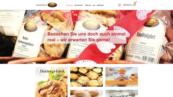 Website Screenshot: Keksfabrik Ajeti - Leckere Kekse online kaufen, schnell geliefert - Keksfabrik Arjeti - Date: 2023-06-20 10:41:28