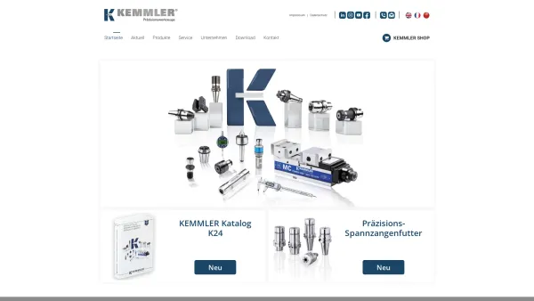 Website Screenshot: Kemmler Präzisionswerkzeuge GmbH - Kemmler Tools Präzisionswerkzeuge - Date: 2023-06-16 10:10:41