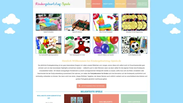 Website Screenshot: happygoods GmbH - ᑕ❶ᑐ Kindergeburtstag-Spiele: 400 Geburtstagsspiele für Kinder - Date: 2023-06-20 10:41:28