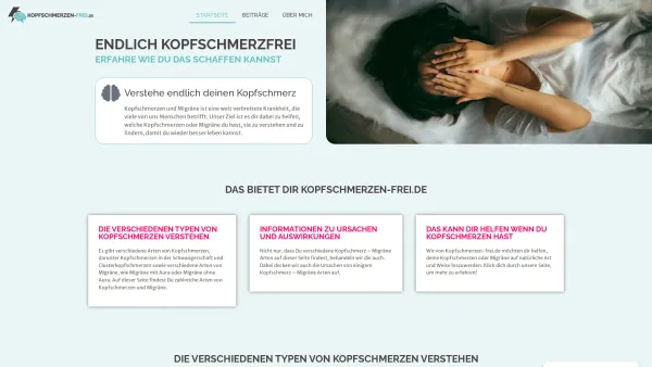 Website Screenshot: kopfschmerzen-frei.de - Kopfschmerzenfrei - wir helfen! - Date: 2023-06-20 10:41:28