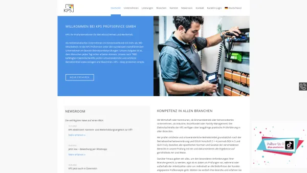 Website Screenshot: KPS Prüfservice GmbH - Startseite - KPS-Gruppe - Ihr Prüfdienstleister - Date: 2023-06-20 10:41:28