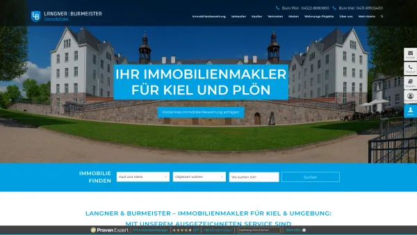 Website Screenshot: Langner & Burmeister Immobilien - Immobilienmakler Kiel & Umgebung - Langner & Burmeister - Date: 2023-06-20 10:41:28