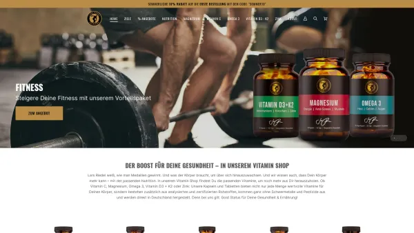 Website Screenshot: Lars Riedel Nutrition - Der Vitamin Shop vom Profi-Athleten | Lars Riedel Nutrition - Date: 2023-06-20 10:41:28