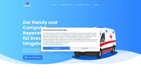 Website Screenshot: LastCare - Der Handy und Computer Reparatur Profi in Dresden | LastCare - Date: 2023-06-20 10:41:28