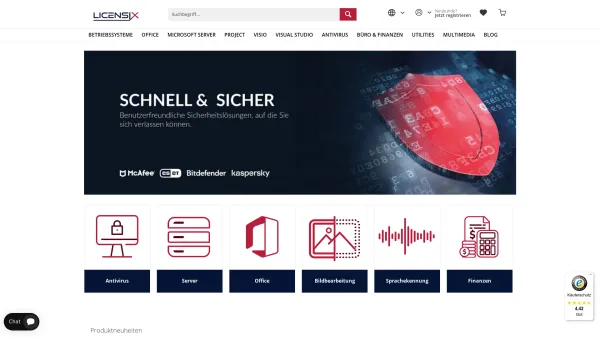 Website Screenshot: Licensix GmbH - LicensiX | Microsoft Lizenzen & Software Download - Date: 2023-06-20 10:41:30