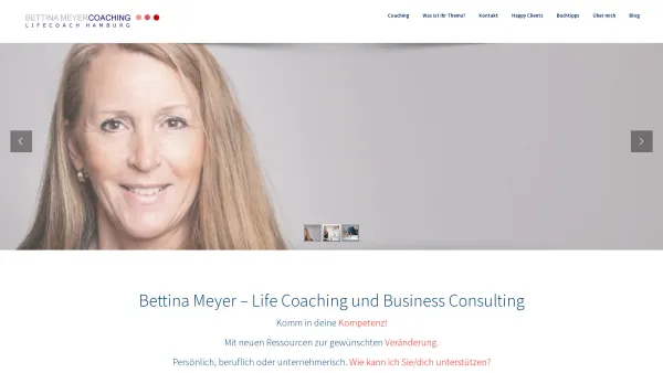 Website Screenshot: Lifecoach Hamburg - Life Coaching und Business Consulting Hamburg - Bettina Meyer - Date: 2023-06-20 10:41:30