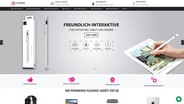 Website Screenshot: Macbook Repaircenter - Apple Reparatur Deutschland - iPhone, iPad, MacBook und iMac Reparatur | CLS - Date: 2023-06-20 10:41:30