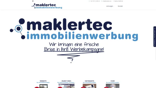 Website Screenshot: maklertec - maklertec | immobilienwerbung - Date: 2023-06-20 10:41:30