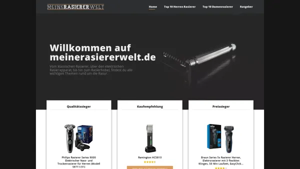 Website Screenshot: meinerasiererwelt.de - Startseite - meinerasiererwelt.de - Date: 2023-06-20 10:41:31
