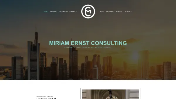 Website Screenshot: Miriam Ernst Consulting - Miriam Ernst Consulting - Marketing und Kommunikation - Date: 2023-06-20 10:41:31