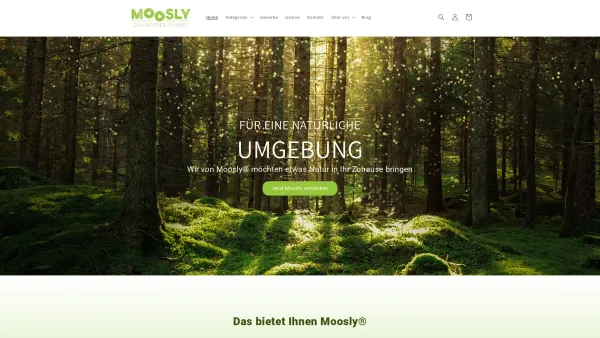 Website Screenshot: Moosly - Moosly® - Moosbuchstaben und Moosbilder - Date: 2023-06-20 10:41:31