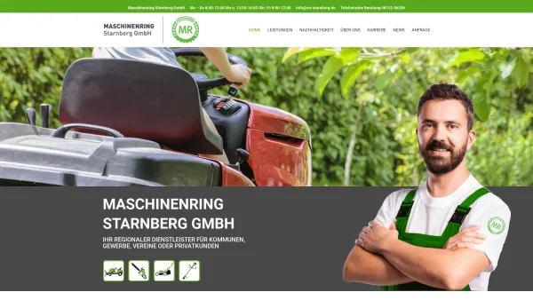 Website Screenshot: Maschinenring Starnberg GmbH - Maschinenring Starnberg GmbH | Ihr regionaler Dienstleister - Date: 2023-06-20 10:41:31