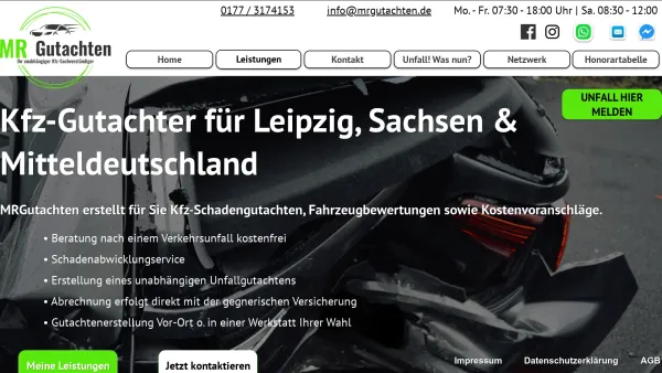 Website Screenshot: MRGutachten Kfz-Gutachter & Sachverständiger - MRGutachten-HILFT IHNEN WIEDER AUF DIE STRAßE! - Date: 2023-06-20 10:41:31
