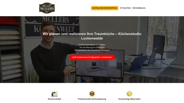 Website Screenshot: Müllers Küchenstudio Luckenwalde - Entdecken Sie unsere professionelle Küchenplanung - Date: 2023-06-20 10:41:31