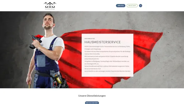 Website Screenshot: MXM Dienstleistungen - MXM Dienstleistungen Nürnberg - Hausmeisterdienst, Abbruch, Sanierung, Winterdienst, Gartenpflege - Date: 2023-06-20 10:41:31