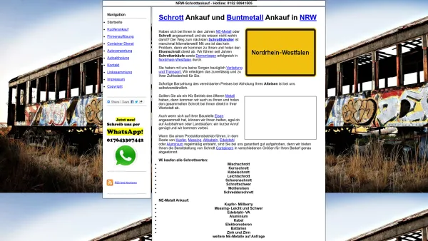 Website Screenshot: NRW Schrottankauf - Schrottankauf NRW | NE-Metall Ankauf NRW - Date: 2023-06-16 10:10:41
