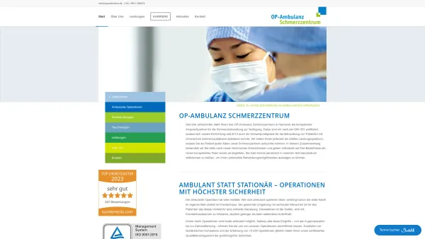 Website Screenshot: Gemeinschaftspraxis fuer Anaesthesiologie - Herzlich Willkommen - Date: 2023-06-16 10:10:41