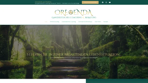 Website Screenshot: Ore Eanda - Ganzheitliches Coaching | Ramona Göpfert - Ore Enda - Date: 2023-06-20 10:41:33