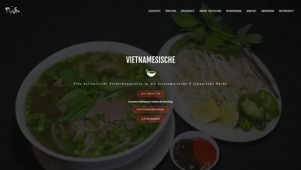 Website Screenshot: Phu Gia Restaurant - Phu Gia Restaurant Bielefeld - vietnamesische & japanische Küche - Date: 2023-06-20 10:41:33