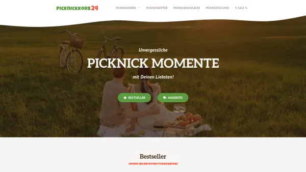 Website Screenshot: Picknickkorb24 - Picknickkorb ✩ Die besten Modelle für 2023 günstig kaufen ✩ - Date: 2023-06-20 10:41:33