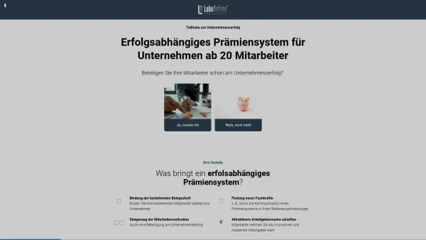 Website Screenshot: LohnOptimo GmbH Prämiensystem - Erfolgsabhängiges Prämiensystem zur Mitarbeitermotivation - Date: 2023-06-20 10:41:33