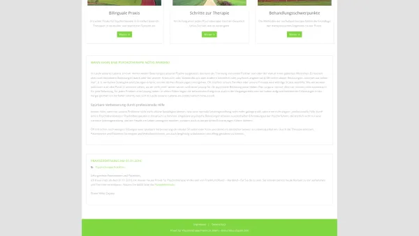 Website Screenshot: Praxis für Psychotherapie Frankfurt Main - Praxis für Psychotherapie Frankfurt Eliana Vélez-Zapata - Date: 2023-06-16 10:10:41