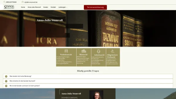 Website Screenshot: Rechtsanwaltskanzlei Stumvoll - Rechtsanwalt Kanzlei Stumvoll in Berchtesgaden - Date: 2023-06-16 10:10:44