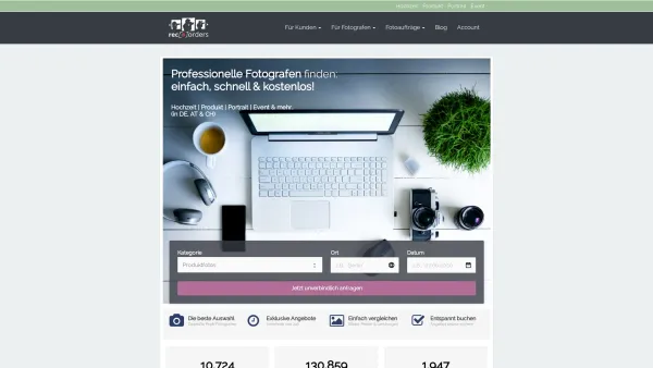 Website Screenshot: rec-orders.de - rec-orders: Profi-Fotografen schnell & einfach finden - Date: 2023-06-16 10:10:44