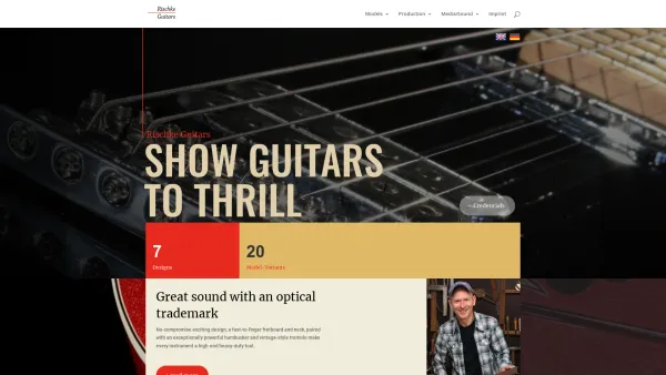 Website Screenshot: Rischke Guitars - Rischke guitars | Show guitars to thrill - Date: 2023-06-16 10:10:44