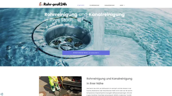 Website Screenshot: Rohr-profi24h - Rohrreinigung in NRW | 24h für sie da | Rohr-profi24h - Date: 2023-06-20 10:41:36