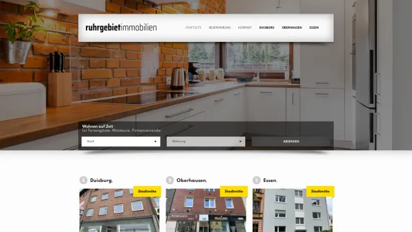 Website Screenshot: FEWO Ruhrgebiet - Startseite - ruhrgebietimmobilien - Date: 2023-06-20 10:41:36