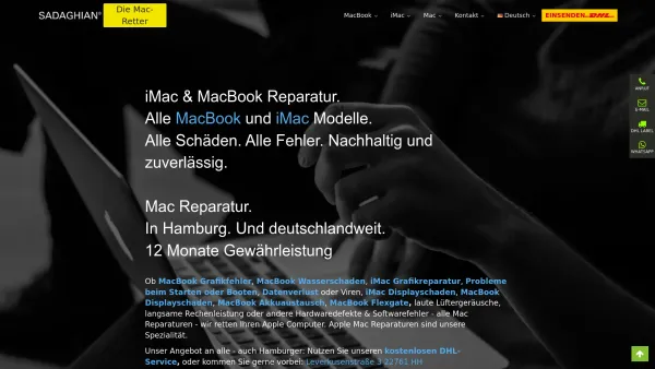 Website Screenshot: Sadaghian e.K Die Mac-Retter - Mac Reparatur, MacBook & iMac - Kostenlose Apple Analyse - Date: 2023-06-20 10:41:36