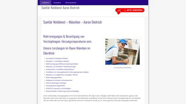 Website Screenshot: Sanitär Notdienst Aaron Dietrich München - Aaron Dietrich - Date: 2023-06-16 10:10:44