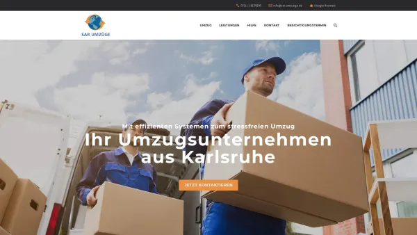 Website Screenshot: SAR Umzüge Slavik Sarchisov - Umzug Karlsruhe: Stressfrei & Sicher | SAR Umzugsunternehmen - Date: 2023-06-20 10:41:36