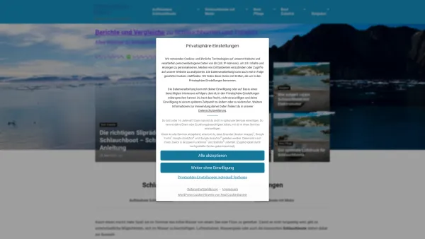 Website Screenshot: Schlauchboot-Saison - Schlauchboot-Saison - Alles für Dein Schlauchboot - Date: 2023-06-20 10:41:36