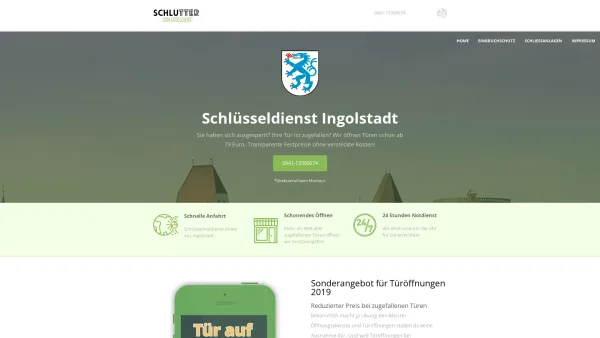 Website Screenshot: Schlutter Schlüsseldienst - Schlutter Schlüsseldienst Ingolstadt ✅ Keine 30€ Lockvogelpreise - Date: 2023-06-16 10:10:44