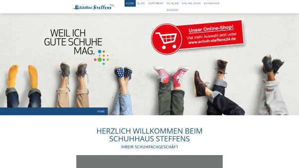 Website Screenshot: Schuhhaus Steffens Harsefeld - Home - Schuhhaus Steffens - Date: 2023-06-16 10:10:44