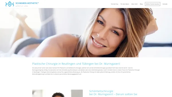 Website Screenshot: Schwaben Aesthetic - Schönheitschirurgie in Reutlingen / Tübingen » Dr. Muringaseril - Date: 2023-06-16 10:10:44