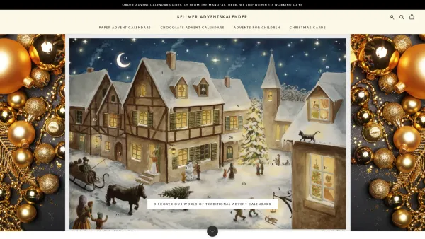 Website Screenshot: Richard Sellmer Verlag KG - Advent Calendars from Sellmer Verlag - beautiful Christmas Calendars - Date: 2023-06-16 10:10:44
